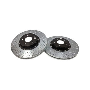 Ford Mustang Brake Rotors (2) - Front - Baer Brakes - EradiSpeed+ Front SDZ 2-Piece - Black - `15-`23